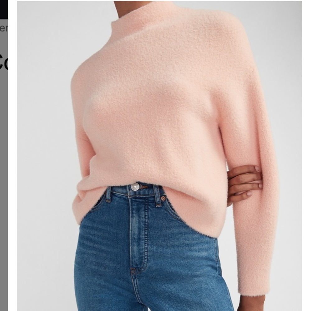Express Cozy Mock Neck Sweater- SMALL